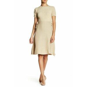 Haute Rogue Womens Side Lace-Up Fit & Flare Dress